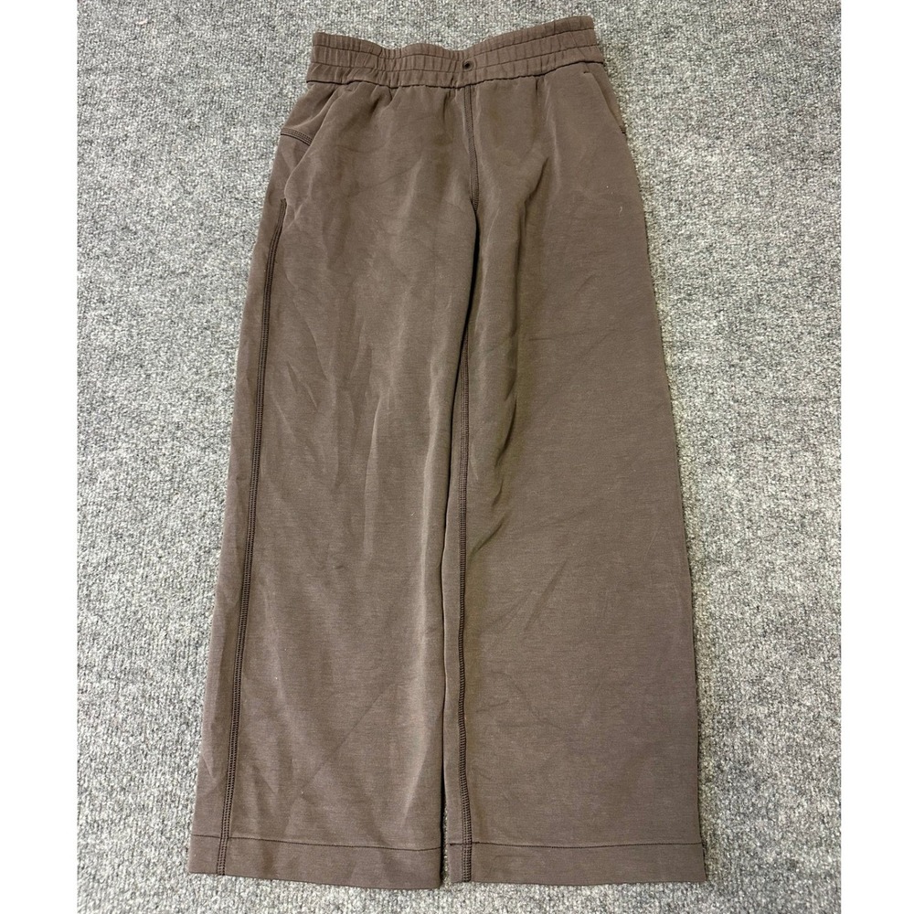 Lululemon Pants Womens Size 2 Brown Softstreme Wide Leg Modal Lounge Stain Fair